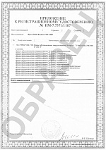 Приложение к регистрационному удостоверению Беларусь